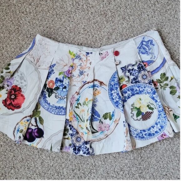 Anthropologie Maeve Cotton Pleated Skort size 14 - Picture 3 of 6